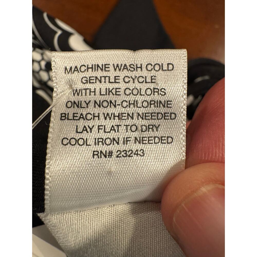 NWT NY&C Black & White Paisley Print Sleeveless Fit & Flare Dress XL - Picture 10 of 10